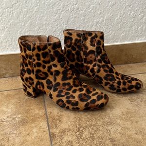 Madewell Leopard Calf-Hair Booties